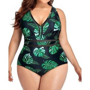 DACI SWIMSUIT TUMMY CONTROL PRINTED SIZE 18W // NEW